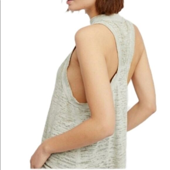 Free People Brisbane Green Tank Top - Picture 3 of 3